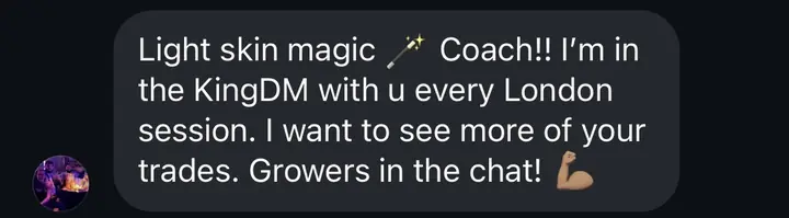 Instagram DM: in with Emmitt every London session